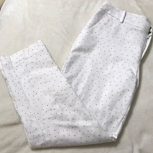 White spotted work pants
